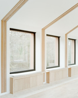 Vue intérieure d'une architecture par le studio Altobraco et photographié par Simone Bossi 